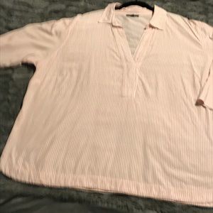 Premise pink stripe top 3x